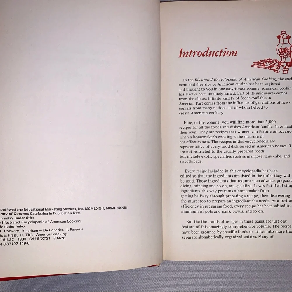Cookbook The Illustrated Encyclopedia of American Cooking Book Recipes 960 Pages
